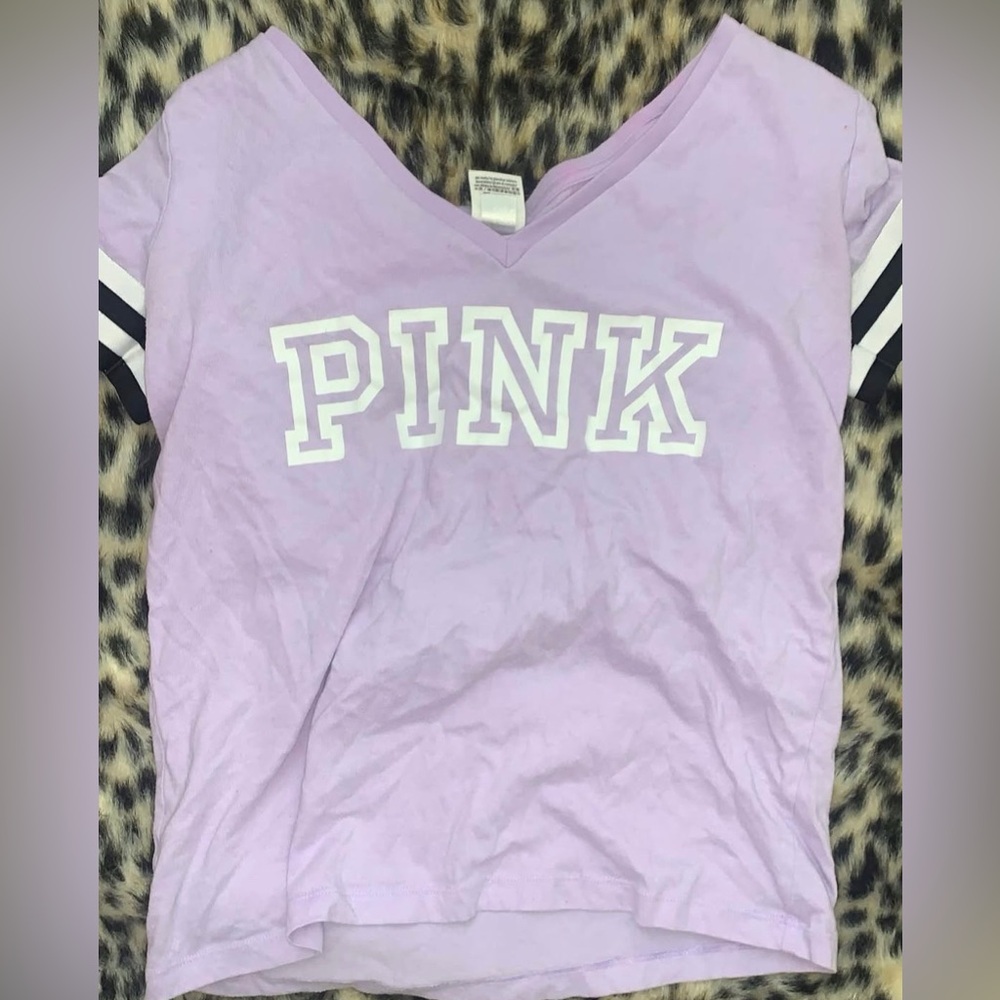 Pink V-Neck T-Shirt